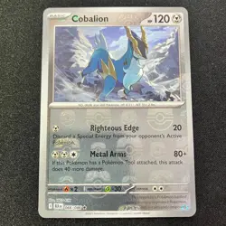 Cobalion (Master Ball Pattern) 066/086 Rare Black Bolt Pokemon Near Mint - Image 1
