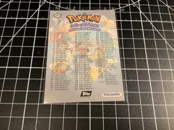 1999 Pokemon TV Animation Card TV Checklist - Image 2