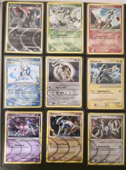 Pokemon TCG - NM LV100 Arceus AR Set 1-9 - COMPLETE Holo Ripple Foil - Image 1