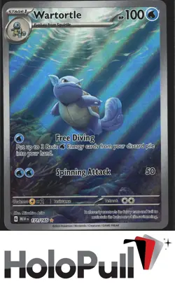 Pokemon TCG SV: Scarlet & Violet 151 Wartortle #171/165 Holo - Image 1