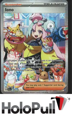 Pokemon TCG SV02: Paldea Evolved Iono #269/193 Holo - Image 1