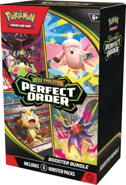 Pokemon TCG Mega Evolution-Perfect Order Booster Bundle (6 Packs) New Sealed - Image 2