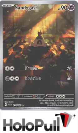 SANDYGAST 214/193 ILLUSTRATION RARE PALDEA EVOLVED POKEMON NM/M - Image 1