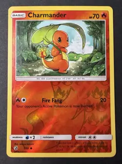 Pokemon TCG Charmander - 1/70 Common - Reverse Holo Dragon Majesty NM/Mint 2018 - Image 1