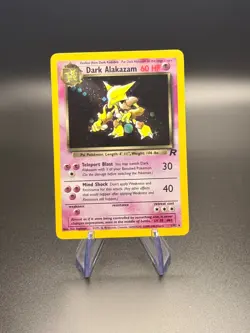 Pokemon TCG Dark Alakazam Team Rocket Holo Rare 1/82 English 2000 - LP/MP - Image 2
