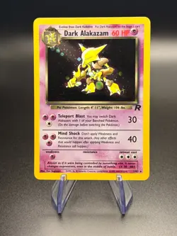 Pokemon TCG Dark Alakazam Team Rocket Holo Rare 1/82 English 2000 - LP/MP - Image 4