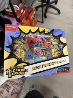 Pokemon TCG: Mega Evolution Ascended Heroes - Mega Feraligatr ex Box - Image 1