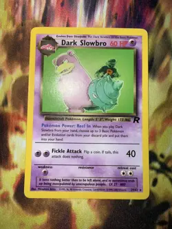 Dark Slowbro 29/82 LP-MP Non Holo Rare Team Rocket 1999 WoTC Pokemon TCG - Image 1