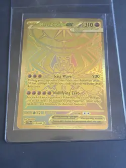 Pokemon Mega Zygarde EX 124/088 Gold TCG Perfect Order English Hyper Rare - Image 1