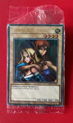 Yu-Gi-Oh! Gemini Elf Ultra Rare Limited Edition Promo LART-EN039 SEALED - Image 1