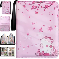 Justit Card File, 400 Card Holder, 4 Pockets per Page, 50 Pages, Card Binder [Fo - Image 1