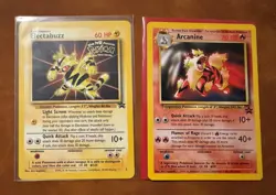 Pokemon Arcanine 6 & Electabuzz 2 WOTC Black Star Promo Lot (NM/LP) - Image 1