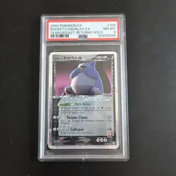 Pokemon Card - Rocket's Snorlax EX 104/109 Holo EX Team Rocket Returns - PSA 8 - Image 1