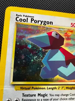 Pokemon TCG Cool Porygon 15 Black Star Promos Holo MP With Swirl 🌀 - Image 3