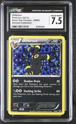 2013 POKEMON SYLVEON COLLECTION UMBREON #BW93 HOLO CGC 7.5 NM #6076933006 - Image 1