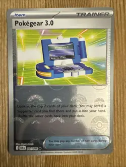 Pokegear 3.0 084/086 Pokeball Holo Uncommon Pokemon TCG Black Bolt NM - Image 1