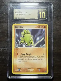 Pokemon Pop Series 1 Larvitar 11/17 💎 CGC 10 Pristine - Image 1