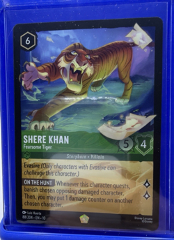Disney Lorcana TCG - Whispers In The Well - Shere Khan Fearsome Tiger - 88/204 - Image 1