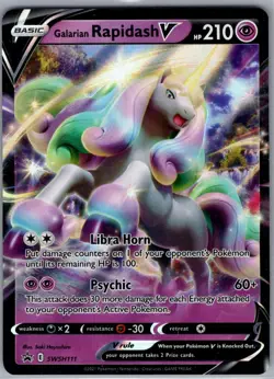 Galarian Rapidash V SWSH111 SWSH: Sword & Shield Promo Cards - Pokemon Card - NM - Image 1