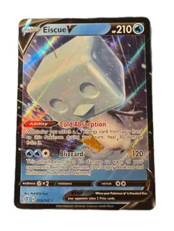 Eiscue V 055/192 Rebel Clash Ultra Rare Pokemon Card NM - Image 1