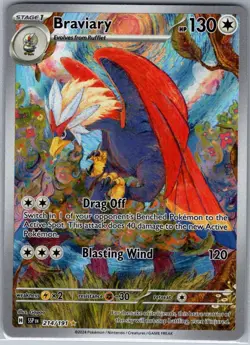 Braviary 214/191 SV08: Surging Sparks - Pokemon Card - NM - Image 1