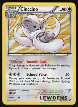 Cinccino - 105/113 - Holo Rare - Legendary Treasures - Pokemon Card - Image 1