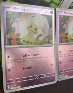 Pokemon TCG Card Lot (3) - Mimikyu 042/094 Reverse Holo Phantasmal Flames - Image 1