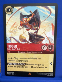 Tigger - In the Crow's Nest Rare Azurite Sea 126/204 NM Lorcana Card - Image 1