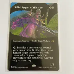 MTG - Sidisi, Regent of the Mire(Borderless) - 0341 Tarkir Dragonstorm Rare NM - Image 1