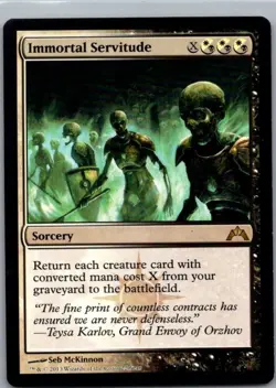 #220 Immortal Servitude Gatecrash Rare - Image 1