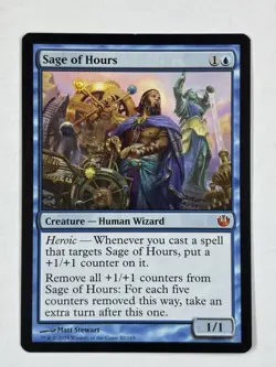 Sage of Hours MTG Mythic Creature Blue Journey into Nyx 50 Regular - Image 1