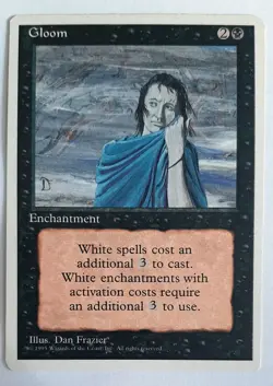 ►GLOOM ►4.EDITION 1995 ►NM ►BLACK ►MAGIC THE GATHERING ►MTG Dusternis - Image 1