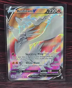 Reshiram V 172/195 2022 Pokemon Silver Tempest Ultra Rare Full Art Holo - Image 1
