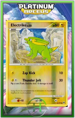 Electrike Reverse - Platinum Arceus - 62/99 - Carte Pokemon Anglaise - Image 1