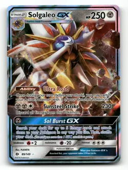 Solgaleo GX 89/149 - SM Base Set - Pokemon Card NM/M - Image 1