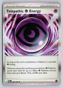 TELEPATHIC PSYCHIC ENERGY 088/088 RARE PERFECT ORDER POKEMON NM - Image 1