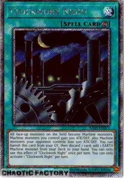 YUGIOH RA03-EN071 Clockwork Night Platinum Secret Rare 1st Edition NM - Image 1