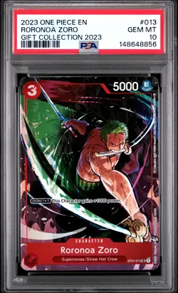 2023 ONE PIECE GIFT COLLECTION 2023 #013 RORONOA ZORO PSA 10 - Image 1