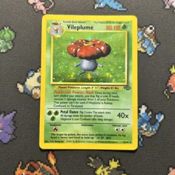 Vileplume 15/64 PL -Vintage Rare Holo Pokemon Card- Jungle (2z) - Image 1
