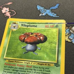 Vileplume 15/64 PL -Vintage Rare Holo Pokemon Card- Jungle (2z) - Image 3