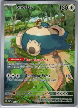 Snorlax SVP 051 SV: Scarlet & Violet Promo Cards - Pokemon Card - NM - Image 1