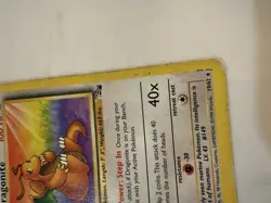 Pokemon TCG Dragonite Fossil Card 19/62 Regular Rare 1999 - Image 3