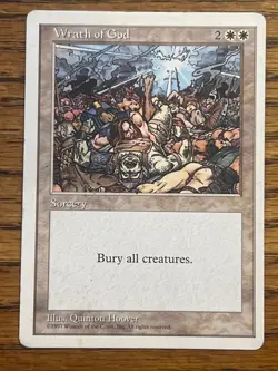 MTG - Wrath of God - 5th Edition - Rare - MP - Magic the Gathering - Image 1