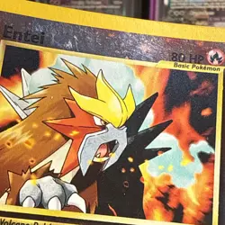 Entei 34 Pokemon Promo Wizards Of The Coast Era Black Star Promo Card SWIRL - Image 4