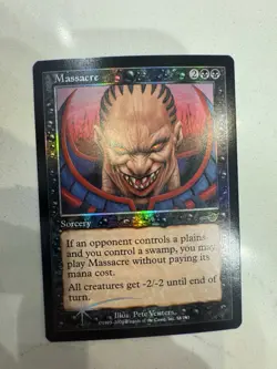 Title: MTG Massacre Nemesis Foil Foil 58/143 Pete Venters Art NM Old School F - Image 1