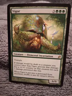 Magic: The Gathering Vigor Lorwyn Green Elemental Incarnation Rare Card 240 2007 - Image 1