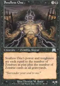 1 x Soulless One - Onslaught - Heavy Play - MTG - Image 1