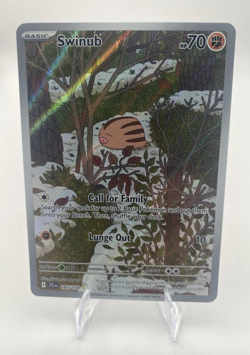 Pokemon - Swinub - 165/159 - Journey Together - Illustration Rare Full Art NM/M - Image 2