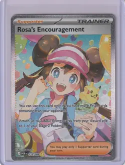 2026 POKEMON PERFECT ORDER Rosa's Encouragement SIR CARD 123/088 - Image 1