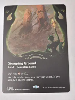 MTG - Stomping Ground Borderless FOIL - Edge of Eternities - Image 1